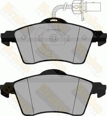 Brake Engineering PA1464 - Bremžu uzliku kompl., Disku bremzes ps1.lv