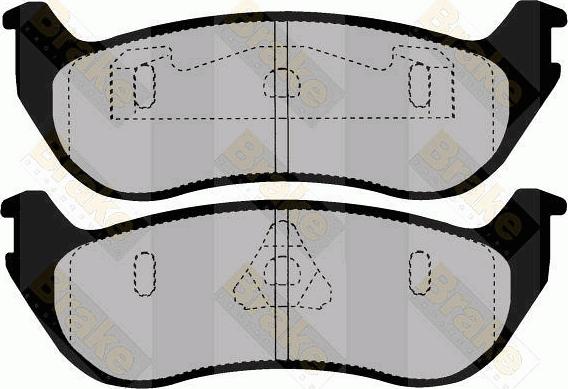 Brake Engineering PA1467 - Bremžu uzliku kompl., Disku bremzes ps1.lv