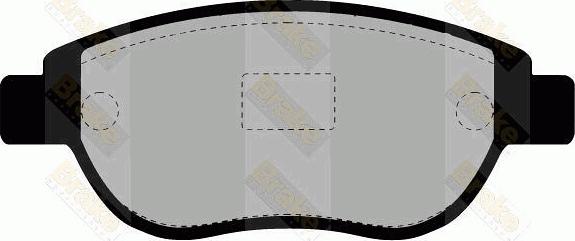 Brake Engineering PA1419 - Bremžu uzliku kompl., Disku bremzes ps1.lv