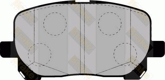 Brake Engineering PA1422 - Bremžu uzliku kompl., Disku bremzes ps1.lv