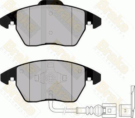 Brake Engineering PA1558 - Bremžu uzliku kompl., Disku bremzes ps1.lv