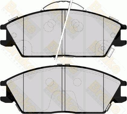 Brake Engineering PA1565 - Bremžu uzliku kompl., Disku bremzes ps1.lv