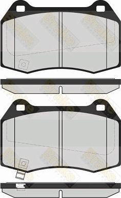 Brake Engineering PA1587 - Bremžu uzliku kompl., Disku bremzes ps1.lv