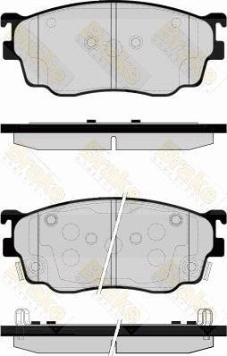 Brake Engineering PA1538 - Bremžu uzliku kompl., Disku bremzes ps1.lv