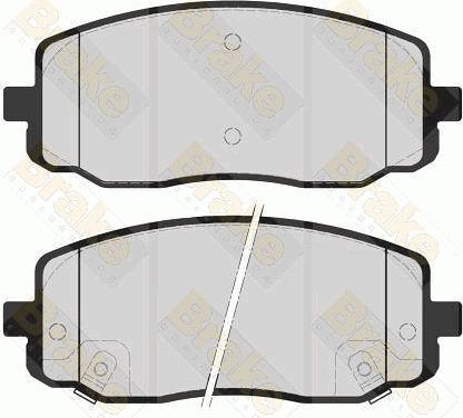 Brake Engineering PA1577 - Bremžu uzliku kompl., Disku bremzes ps1.lv