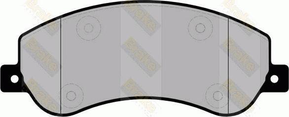 Brake Engineering PA1698 - Bremžu uzliku kompl., Disku bremzes ps1.lv