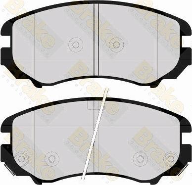 Brake Engineering PA1654 - Bremžu uzliku kompl., Disku bremzes ps1.lv