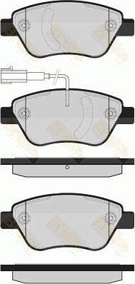 Brake Engineering PA1604 - Bremžu uzliku kompl., Disku bremzes ps1.lv