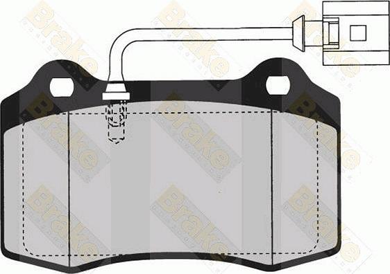 Brake Engineering PA1606 - Bremžu uzliku kompl., Disku bremzes ps1.lv