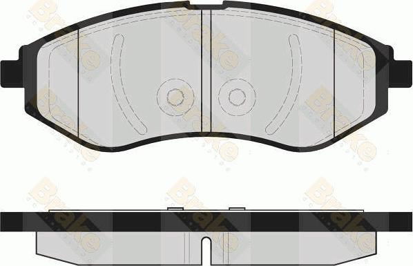 Brake Engineering PA1600 - Bremžu uzliku kompl., Disku bremzes ps1.lv