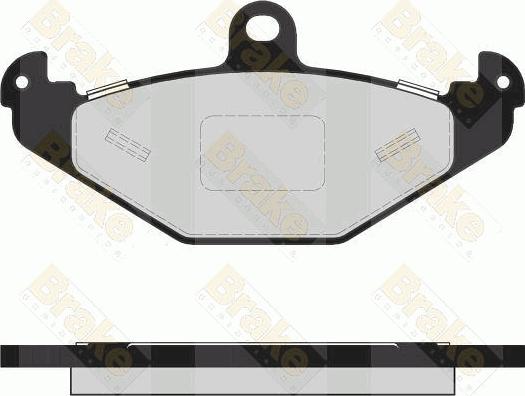 Brake Engineering PA1619 - Bremžu uzliku kompl., Disku bremzes ps1.lv