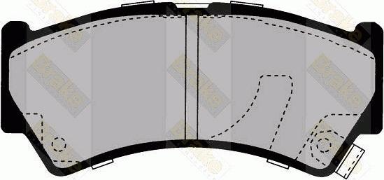 Brake Engineering PA1610 - Bremžu uzliku kompl., Disku bremzes ps1.lv