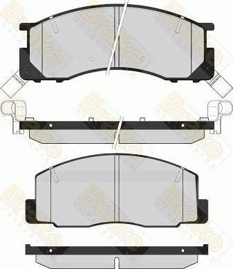 Brake Engineering PA1617 - Bremžu uzliku kompl., Disku bremzes ps1.lv