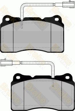 Brake Engineering PA1684 - Bremžu uzliku kompl., Disku bremzes ps1.lv