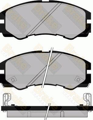 Brake Engineering PA1030 - Bremžu uzliku kompl., Disku bremzes ps1.lv