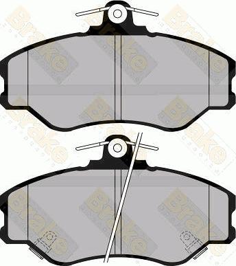 Brake Engineering PA1074 - Bremžu uzliku kompl., Disku bremzes ps1.lv