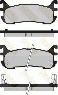 Brake Engineering PA1072 - Bremžu uzliku kompl., Disku bremzes ps1.lv