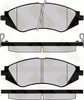 Brake Engineering PA1146 - Bremžu uzliku kompl., Disku bremzes ps1.lv