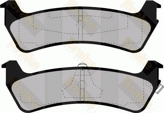 Brake Engineering PA1151 - Bremžu uzliku kompl., Disku bremzes ps1.lv