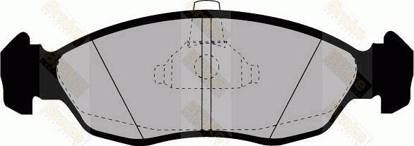 Brake Engineering PA1166 - Bremžu uzliku kompl., Disku bremzes ps1.lv