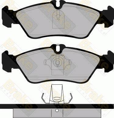 Brake Engineering PA1104 - Bremžu uzliku kompl., Disku bremzes ps1.lv