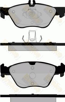 Brake Engineering PA1106 - Bremžu uzliku kompl., Disku bremzes ps1.lv