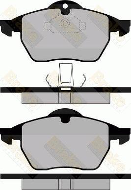 Brake Engineering PA1116 - Bremžu uzliku kompl., Disku bremzes ps1.lv