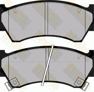 Brake Engineering PA1130 - Bremžu uzliku kompl., Disku bremzes ps1.lv