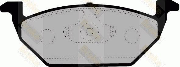 Brake Engineering PA1133 - Bremžu uzliku kompl., Disku bremzes ps1.lv