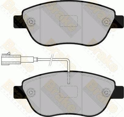 Brake Engineering PA1860 - Bremžu uzliku kompl., Disku bremzes ps1.lv