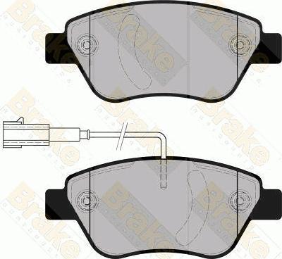 Brake Engineering PA1861 - Bremžu uzliku kompl., Disku bremzes ps1.lv