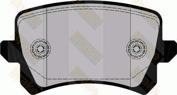 Brake Engineering PA1862 - Bremžu uzliku kompl., Disku bremzes ps1.lv