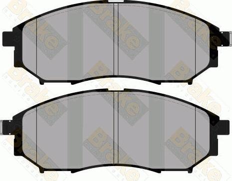 Brake Engineering PA1804 - Bremžu uzliku kompl., Disku bremzes ps1.lv