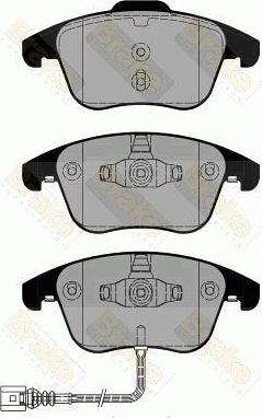 Brake Engineering PA1801 - Bremžu uzliku kompl., Disku bremzes ps1.lv