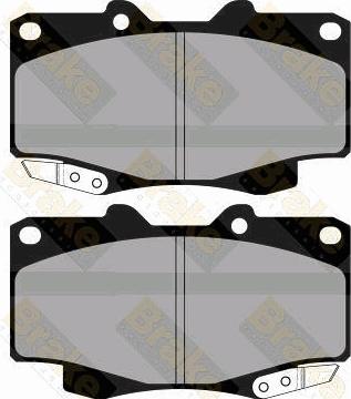 Brake Engineering PA1886 - Bremžu uzliku kompl., Disku bremzes ps1.lv