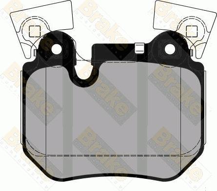 Brake Engineering PA1831 - Bremžu uzliku kompl., Disku bremzes ps1.lv