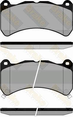 Brake Engineering PA1838 - Bremžu uzliku kompl., Disku bremzes ps1.lv