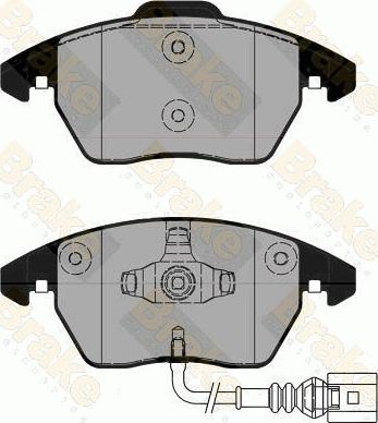 Brake Engineering PA1832 - Bremžu uzliku kompl., Disku bremzes ps1.lv