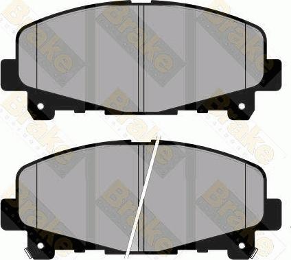 Brake Engineering PA1826 - Bremžu uzliku kompl., Disku bremzes ps1.lv