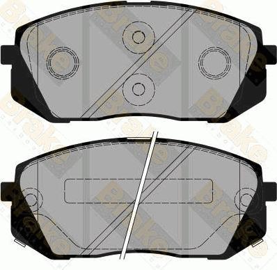 Brake Engineering PA1873 - Bremžu uzliku kompl., Disku bremzes ps1.lv