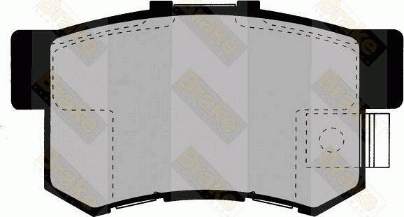 Brake Engineering PA1347 - Bremžu uzliku kompl., Disku bremzes ps1.lv