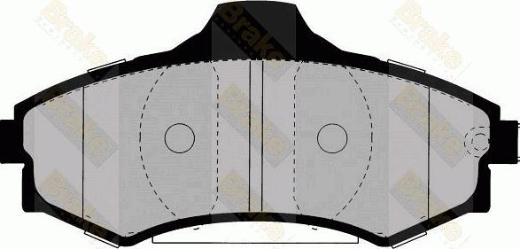 Brake Engineering PA1354 - Bremžu uzliku kompl., Disku bremzes ps1.lv