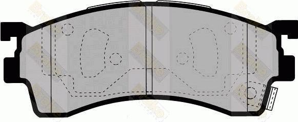 Brake Engineering PA1365 - Bremžu uzliku kompl., Disku bremzes ps1.lv