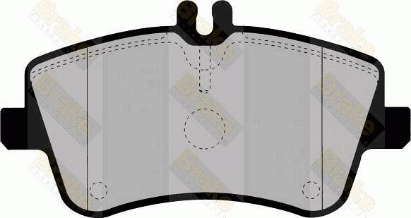 Brake Engineering PA1367 - Bremžu uzliku kompl., Disku bremzes ps1.lv