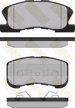 Brake Engineering PA1337 - Bremžu uzliku kompl., Disku bremzes ps1.lv