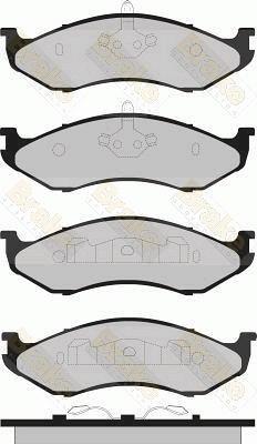 Brake Engineering PA1322 - Bremžu uzliku kompl., Disku bremzes ps1.lv