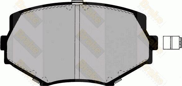 Brake Engineering PA1327 - Bremžu uzliku kompl., Disku bremzes ps1.lv