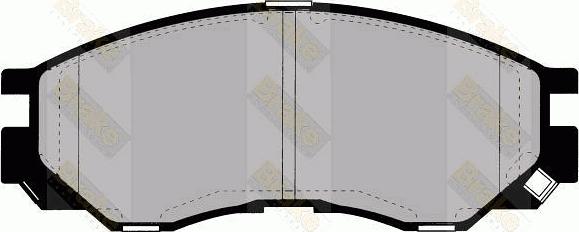 Brake Engineering PA1299 - Bremžu uzliku kompl., Disku bremzes ps1.lv