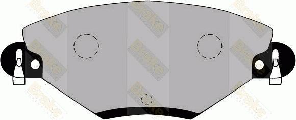 Brake Engineering PA1292 - Bremžu uzliku kompl., Disku bremzes ps1.lv