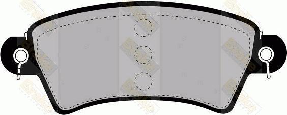 Brake Engineering PA1247 - Bremžu uzliku kompl., Disku bremzes ps1.lv